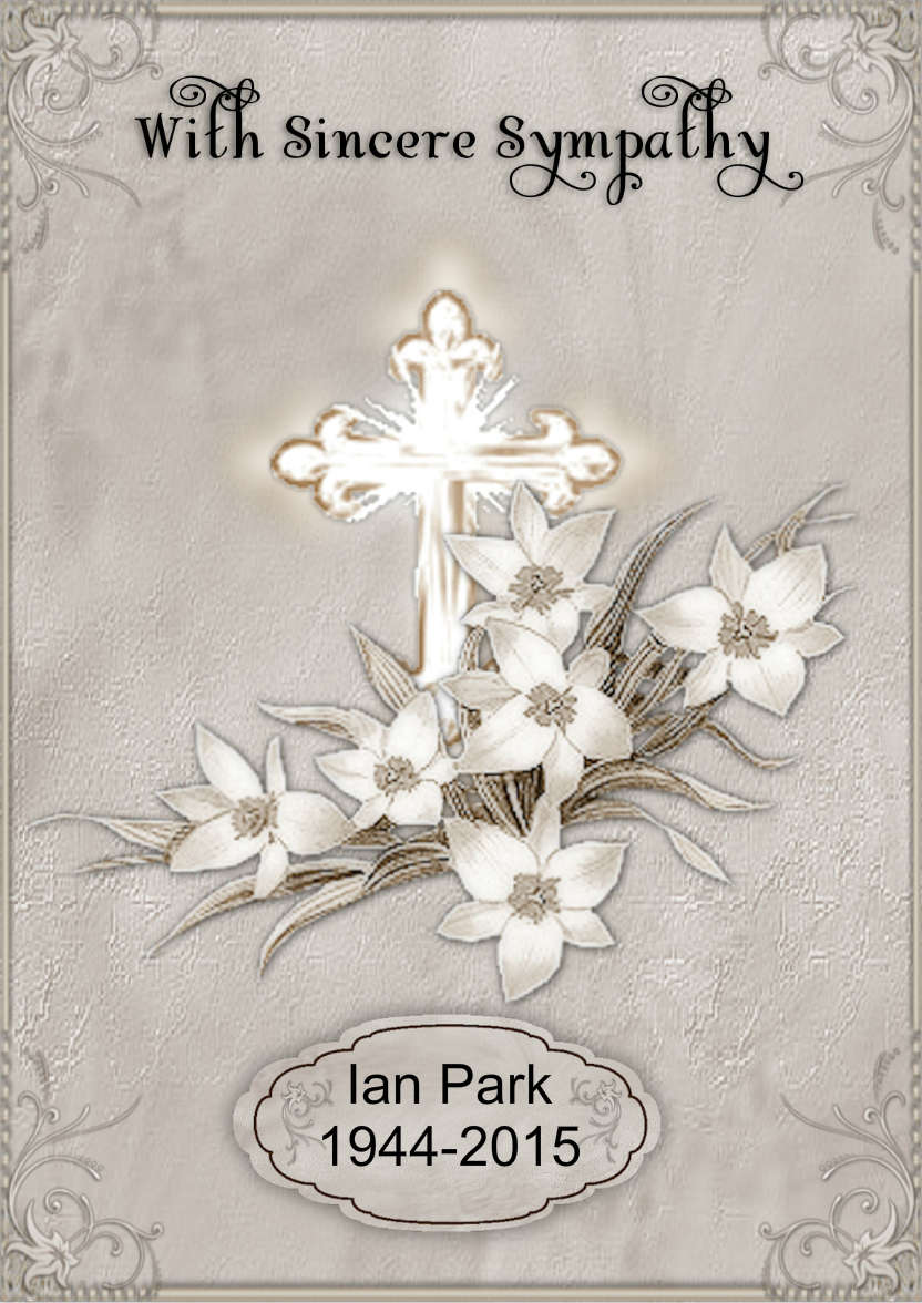 Cross and Floral Sympathy - card made with Crafty Bob's Card Creator