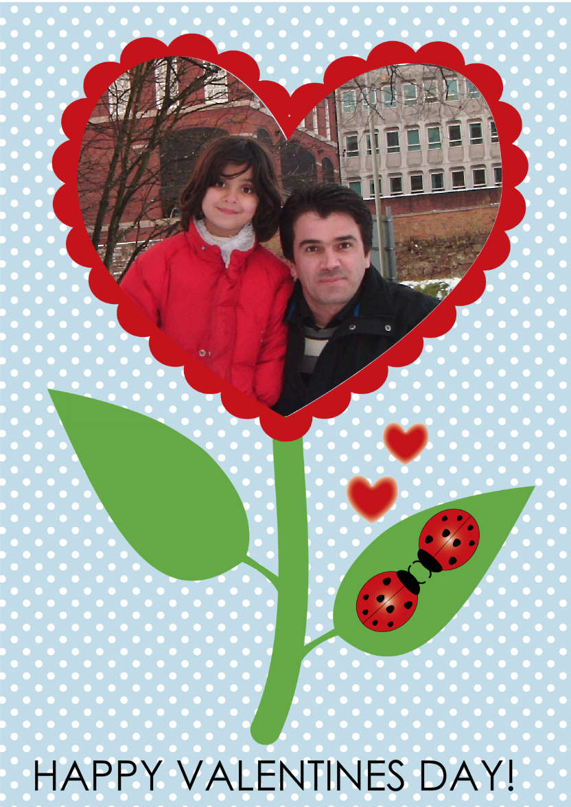 More Ladybirds in Love - card made with Crafty Bob's Card Creator
