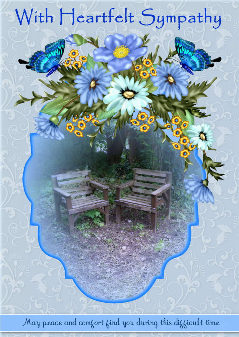 Peace - card made with Crafty Bob's Card Creator