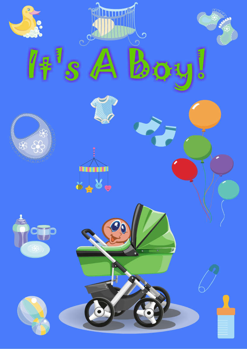 Dark Blue Plain Background - card made with Crafty Bob's Card Creator