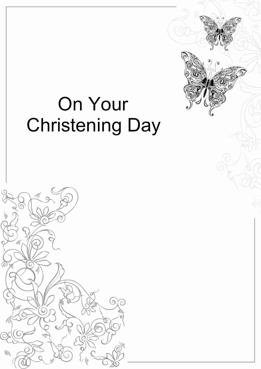 Butterfly Flourish Simple Card Front - card made with Crafty Bob's Card Creator