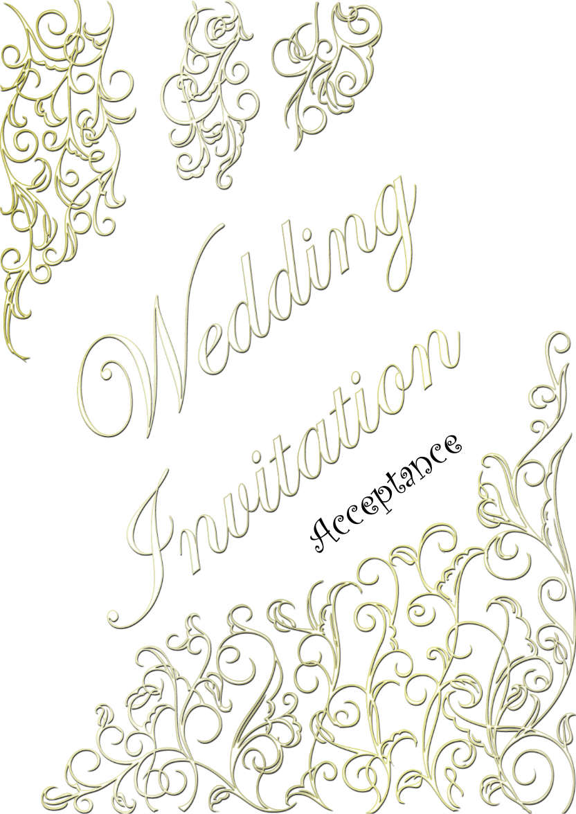 Decorative Wedding Invitation - card made with Crafty Bob's Card Creator