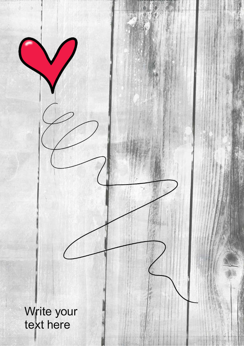 Heart Swirl - card made with Crafty Bob's Card Creator