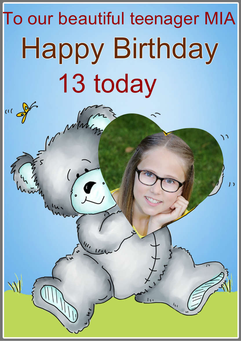 Bear Hugs - card made with Crafty Bob's Card Creator
