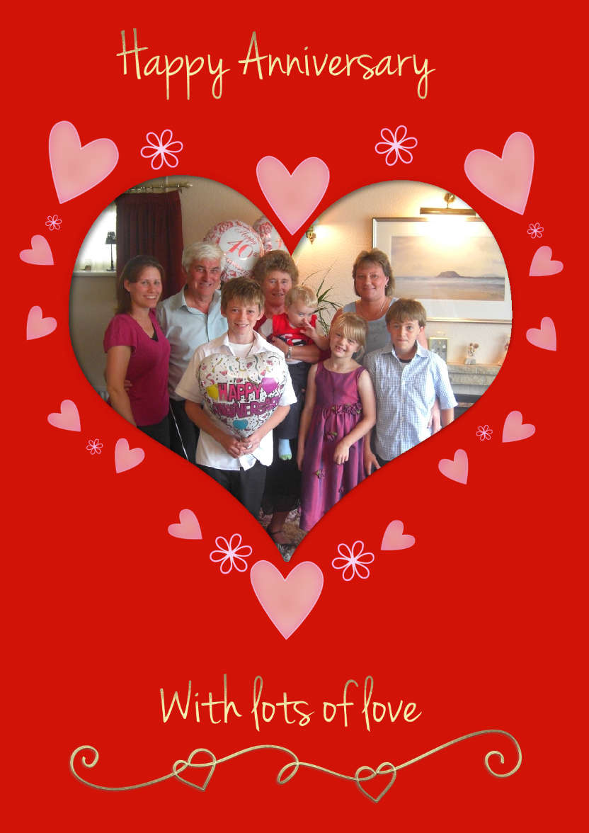 Anniversary Heart - card made with Crafty Bob's Card Creator