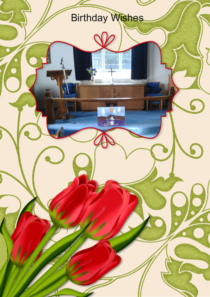 Say It with Flowers - card made with Crafty Bob's Card Creator