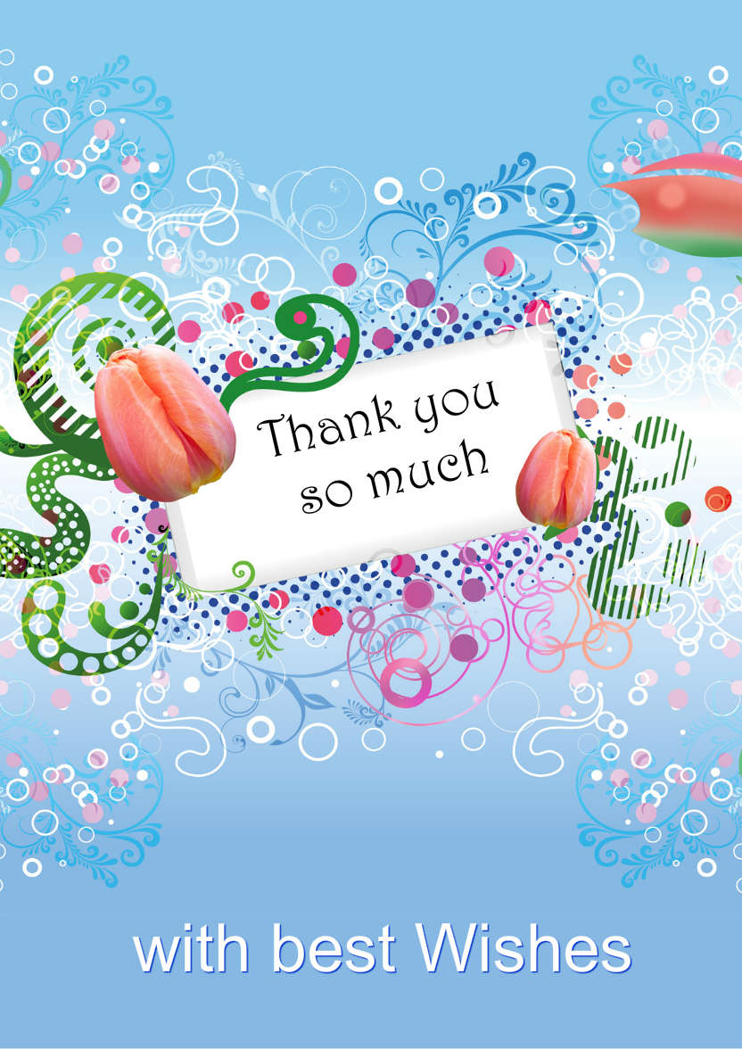 Tulip Arrangement - card made with Crafty Bob's Card Creator