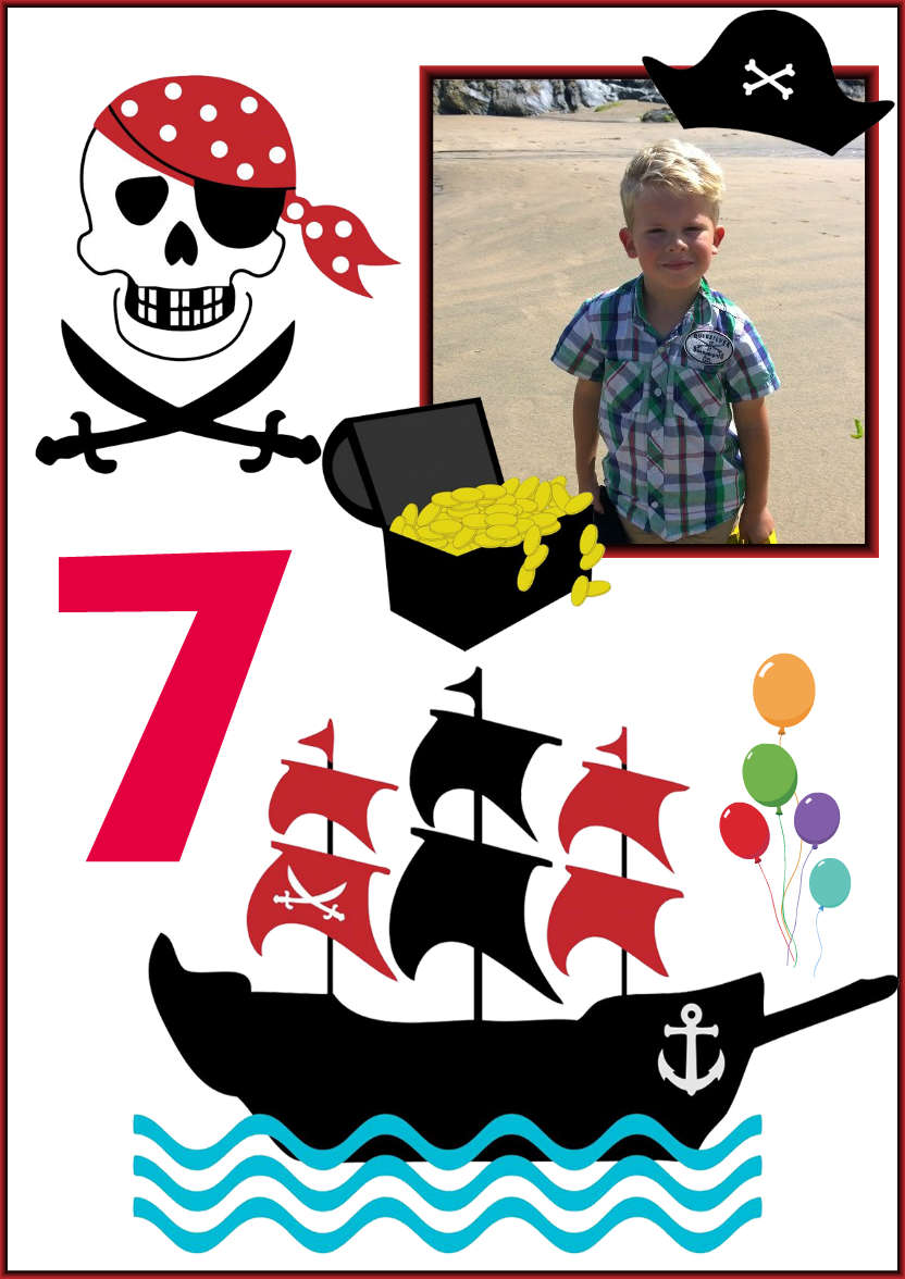 Pirate Aperture Card - card made with Crafty Bob's Card Creator