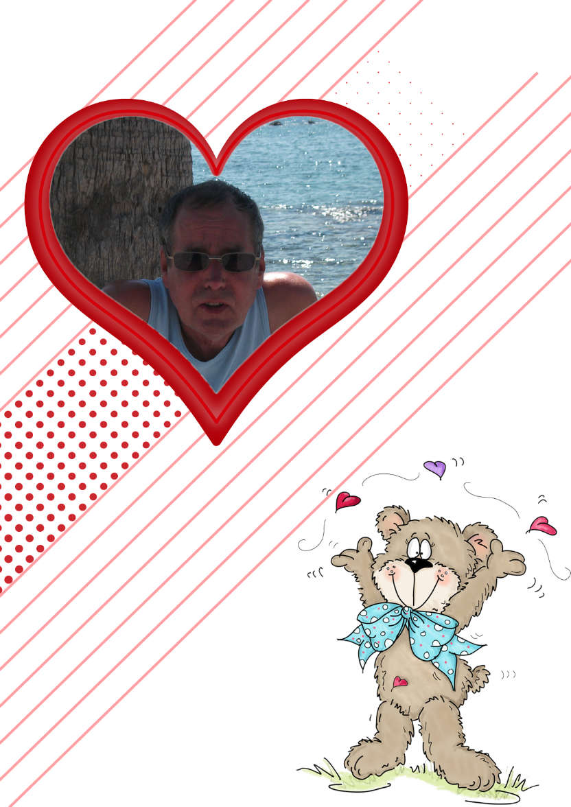 Bear Heart Aperture Card Front - card made with Crafty Bob's Card Creator