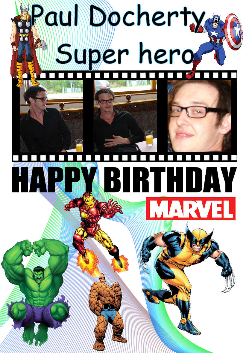 Filmstrip Birthday Aperture Card Blue - card made with Crafty Bob's Card Creator