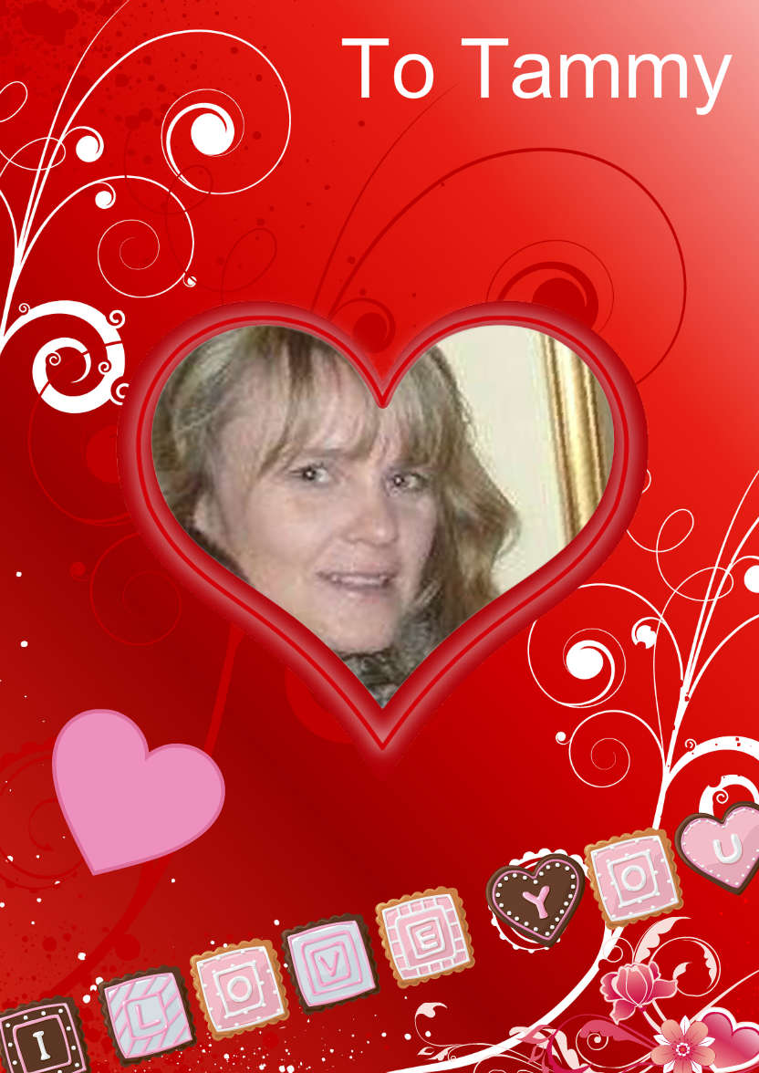 Heart and Flourishes Aperture Card Front - card made with Crafty Bob's Card Creator