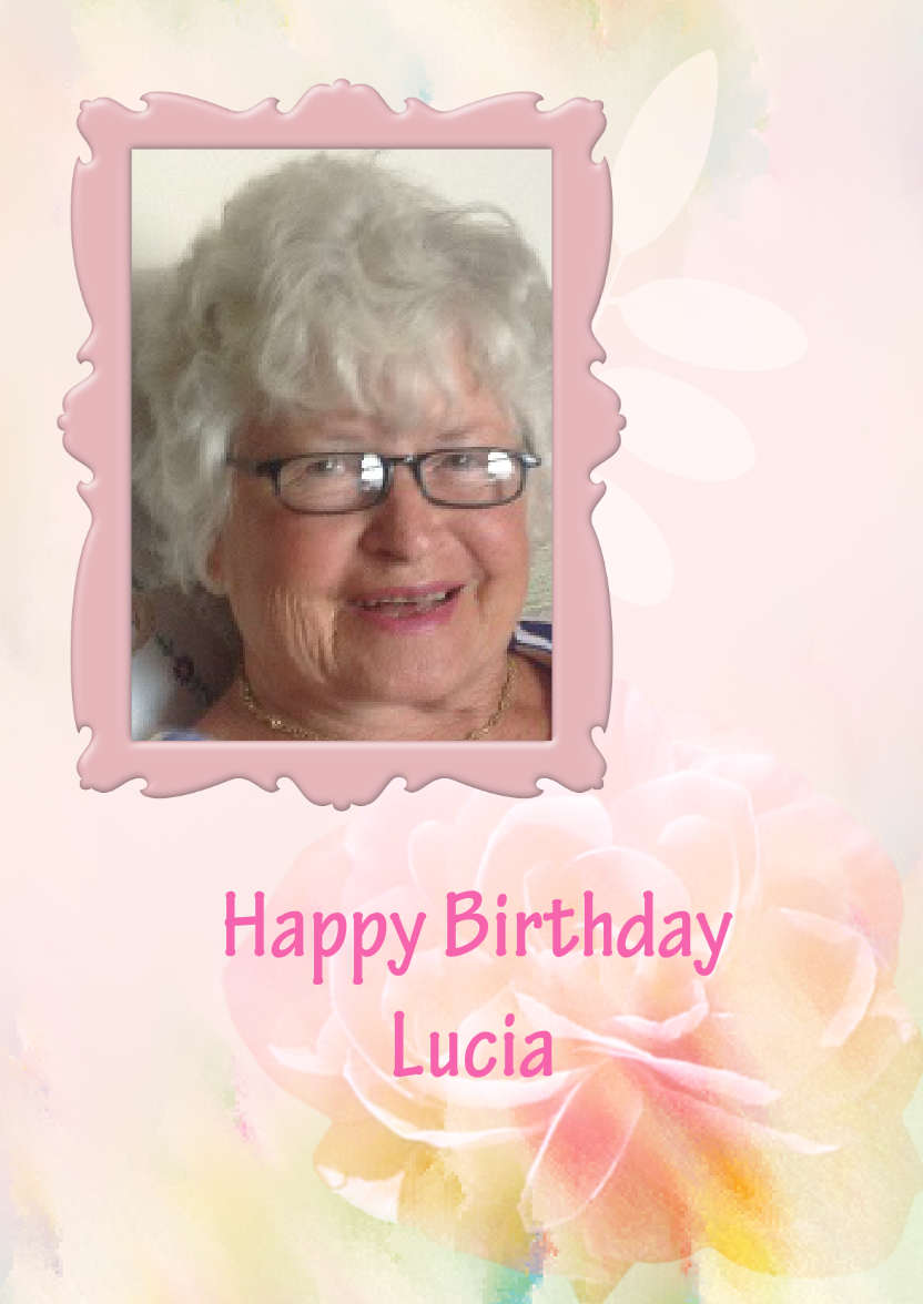 Happy Birthday - Pastel Floral - card made with Crafty Bob's Card Creator