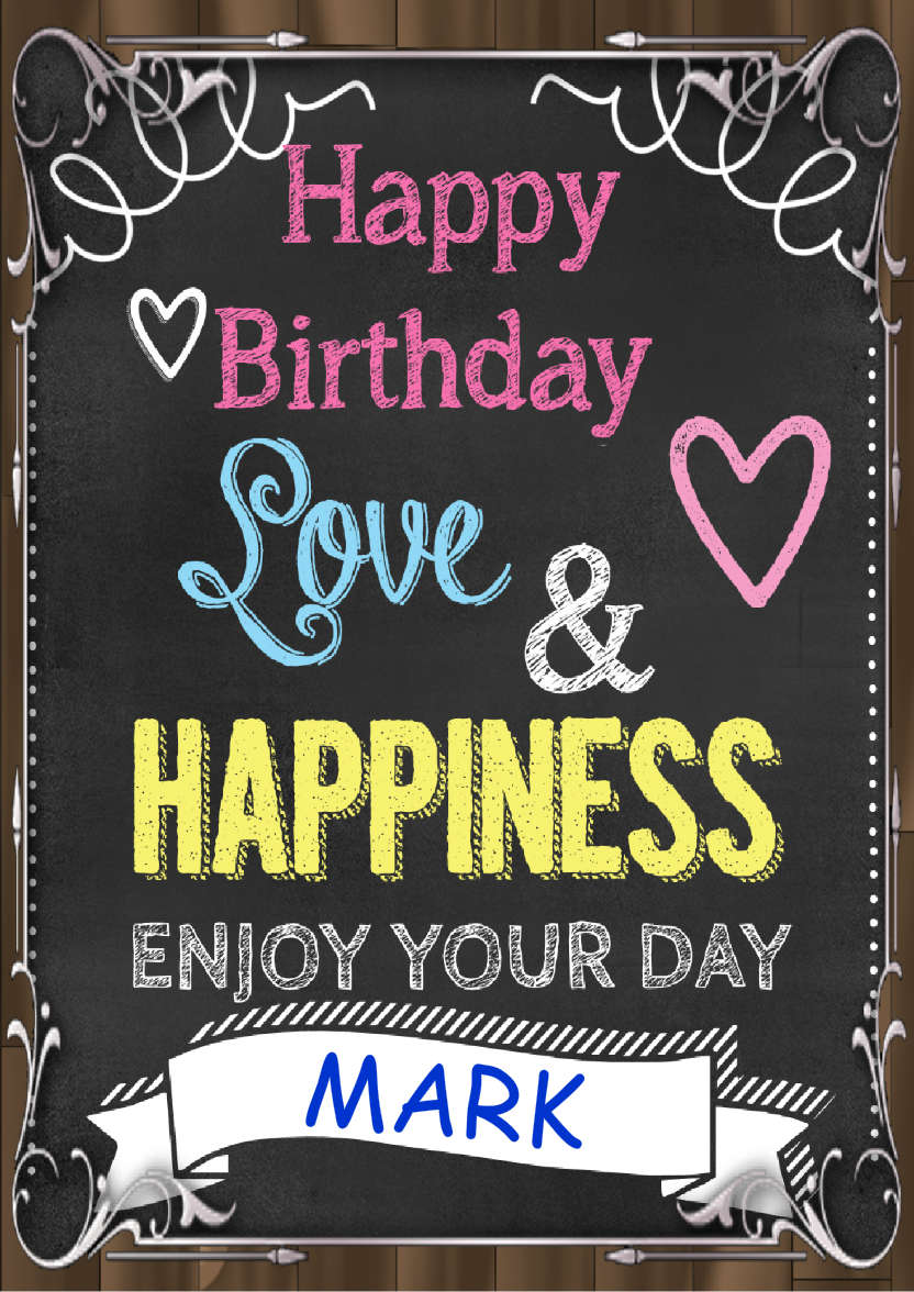 Chalkboard Card - card made with Crafty Bob's Card Creator