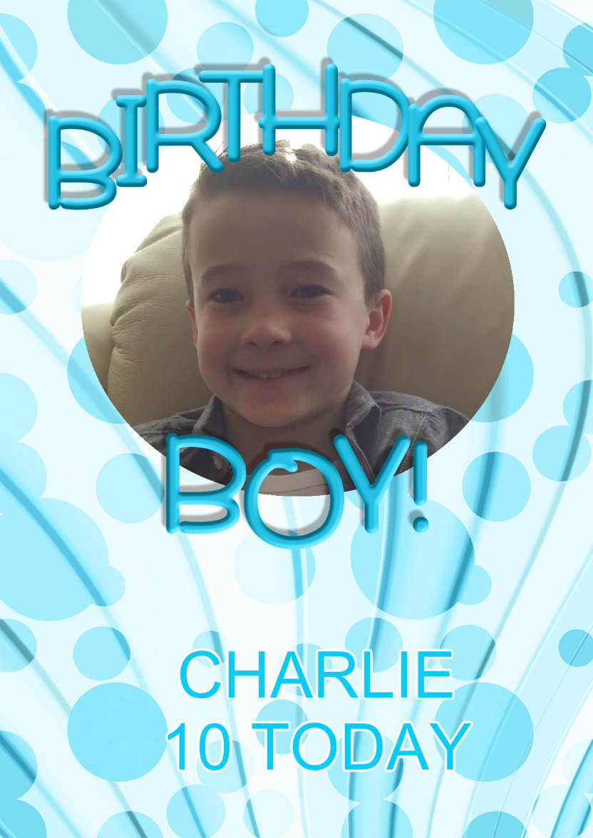 Birthday Boy Aperture Frame Card - card made with Crafty Bob's Card Creator
