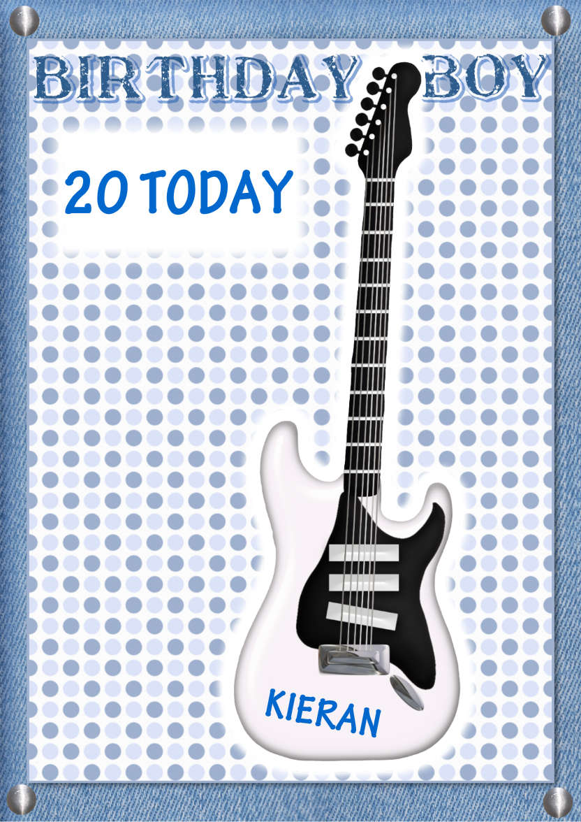 Guitar Fan - card made with Crafty Bob's Card Creator