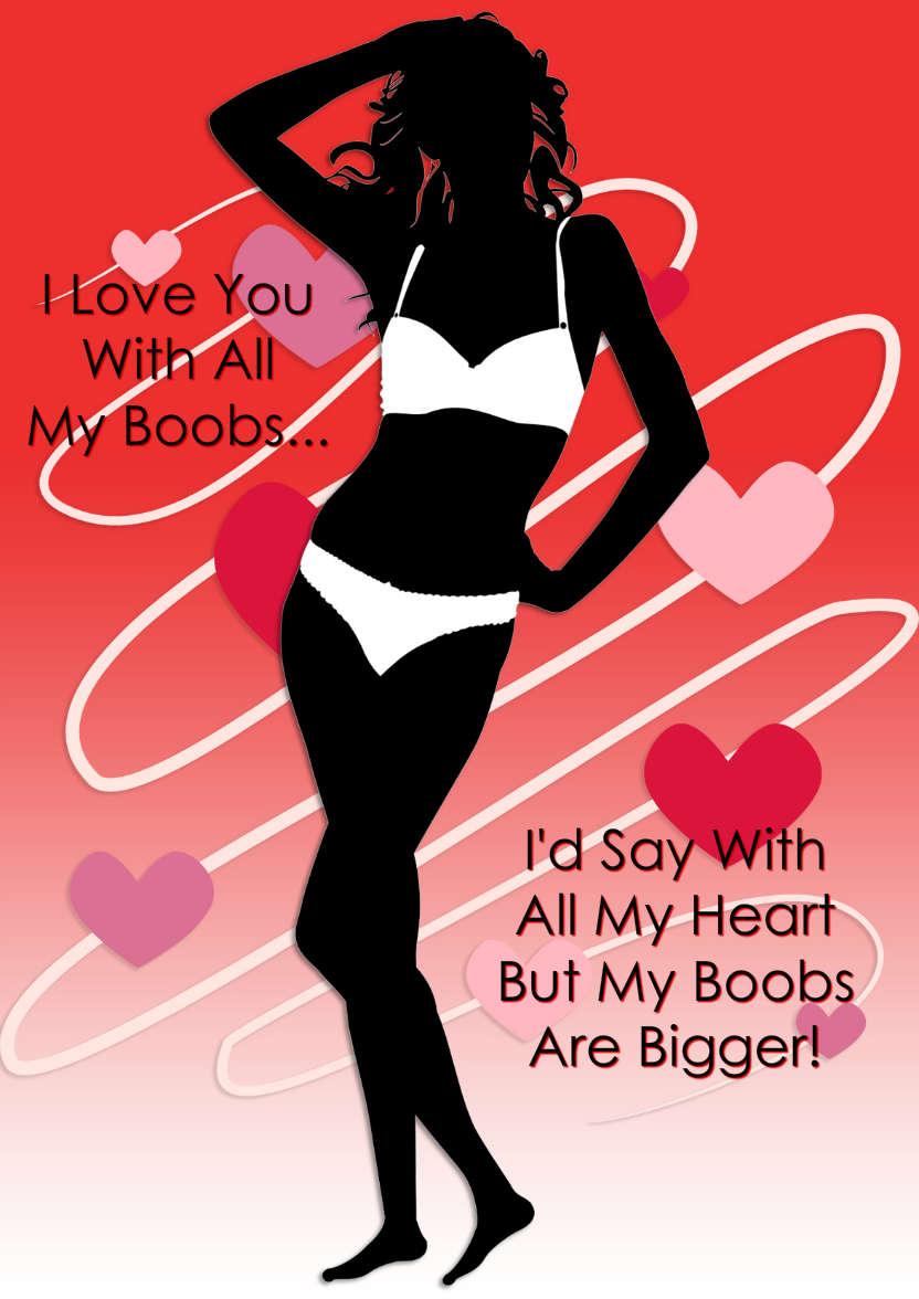 With All My Heart Romantic Card Front - card made with Crafty Bob's Card Creator