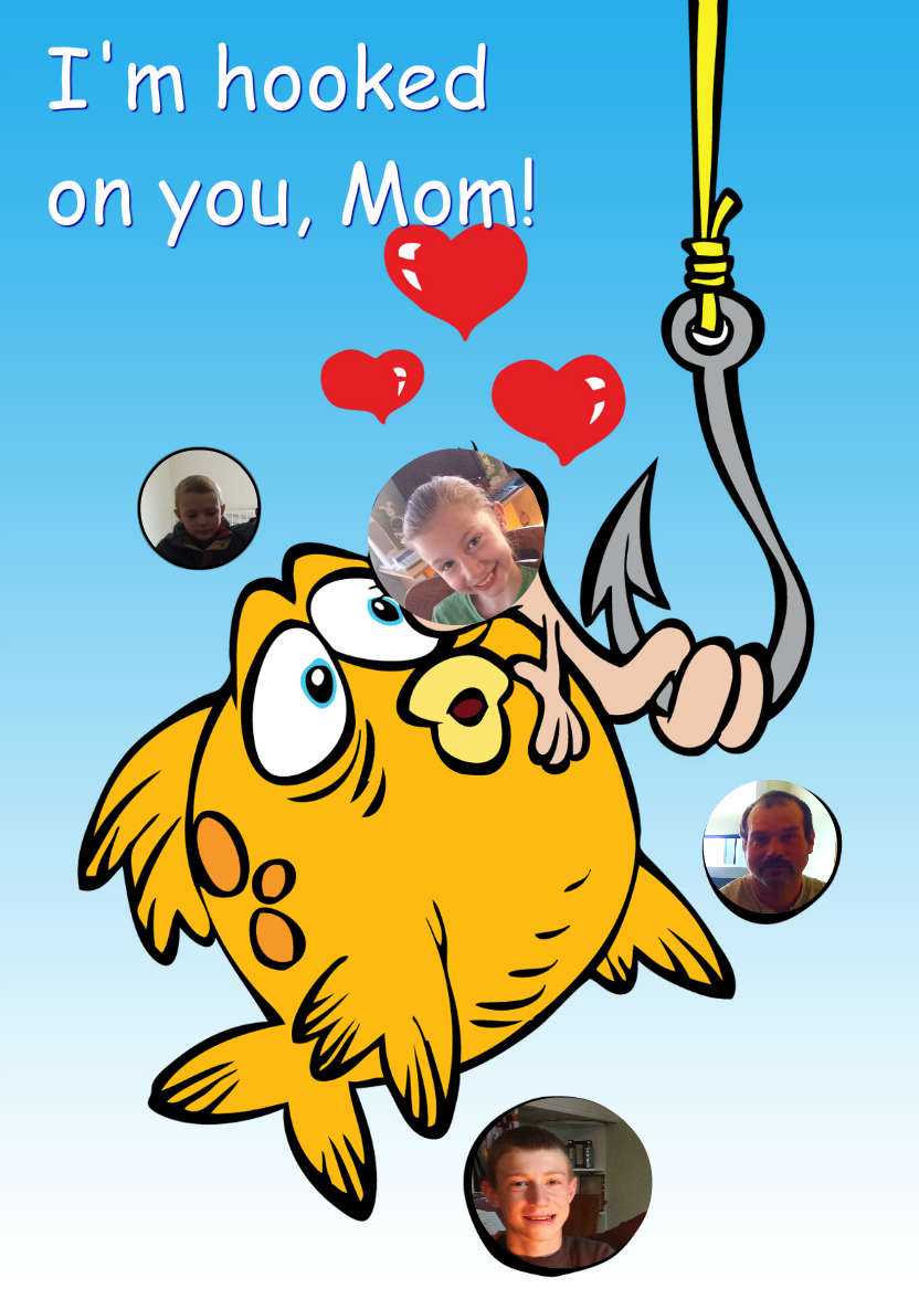 Unlikely Love - card made with Crafty Bob's Card Creator