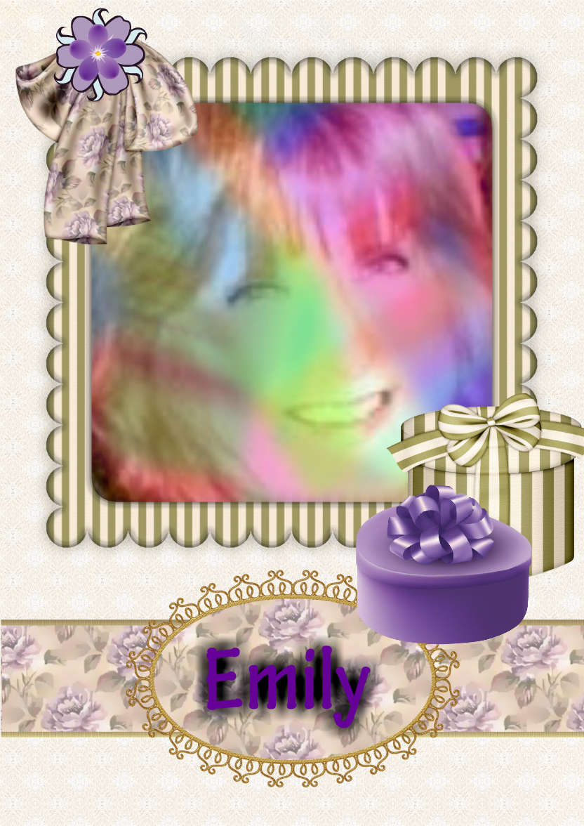 Vintage Green - card made with Crafty Bob's Card Creator