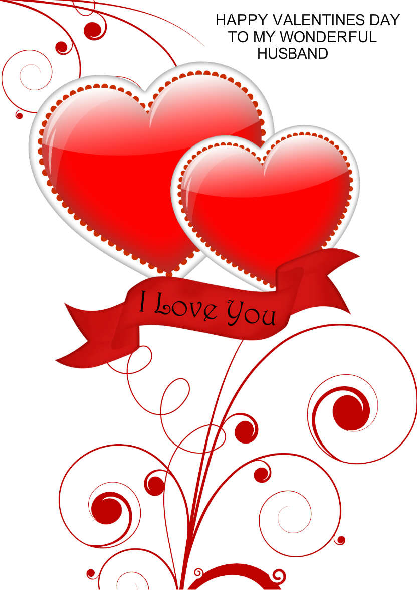 Double Heart and Flourish Card Front - card made with Crafty Bob's Card Creator