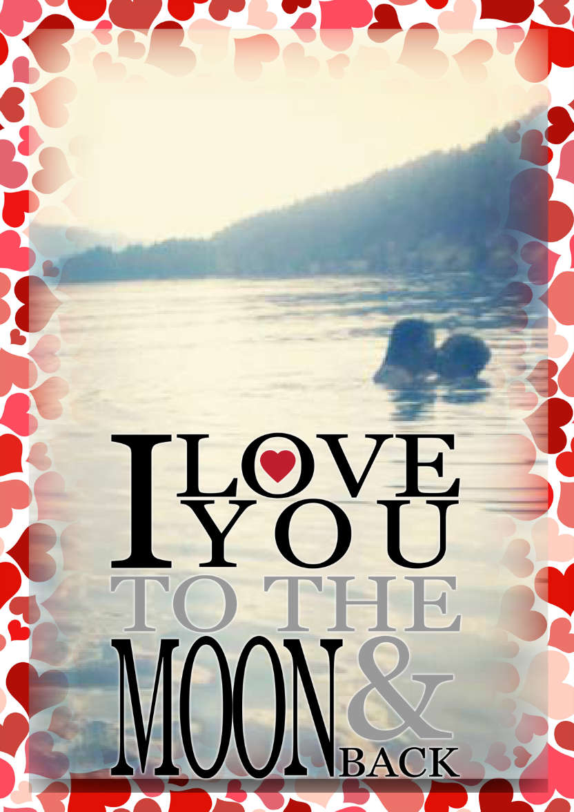 To the Moon & Back Anniversary/valentines - card made with Crafty Bob's Card Creator