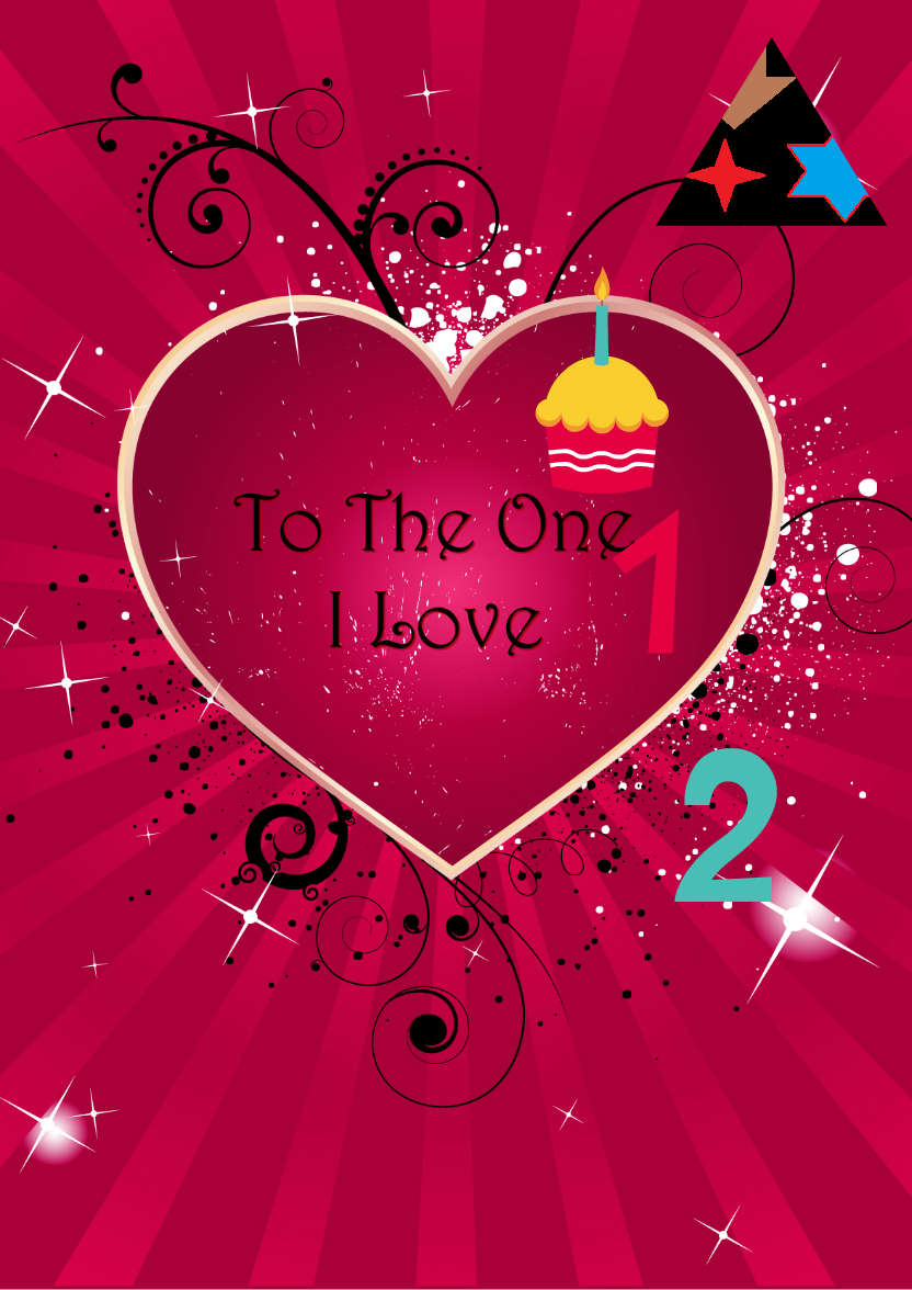 Grunge Heart Romantic Card Front - card made with Crafty Bob's Card Creator