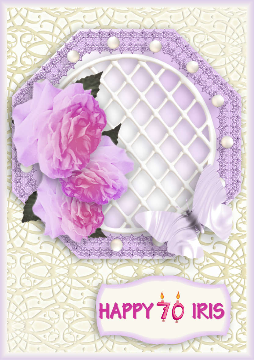 Rose Trellis - card made with Crafty Bob's Card Creator