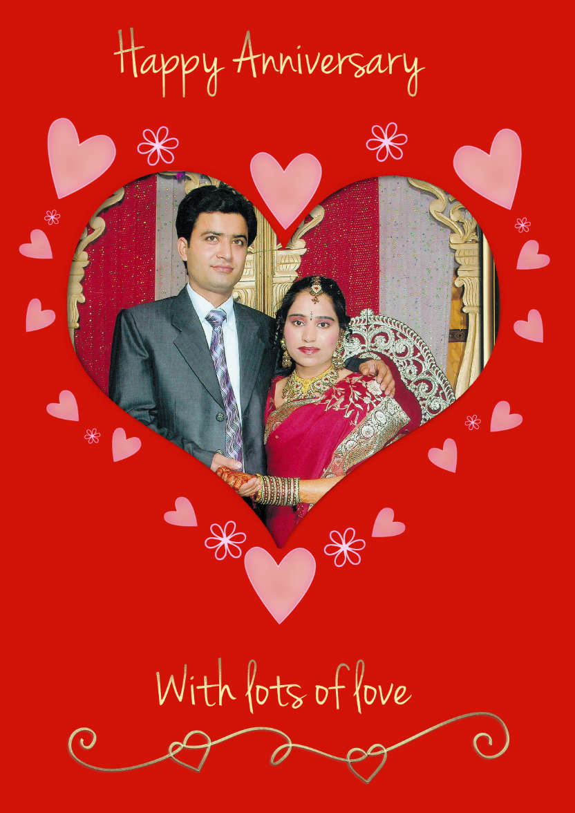 Anniversary Heart - card made with Crafty Bob's Card Creator