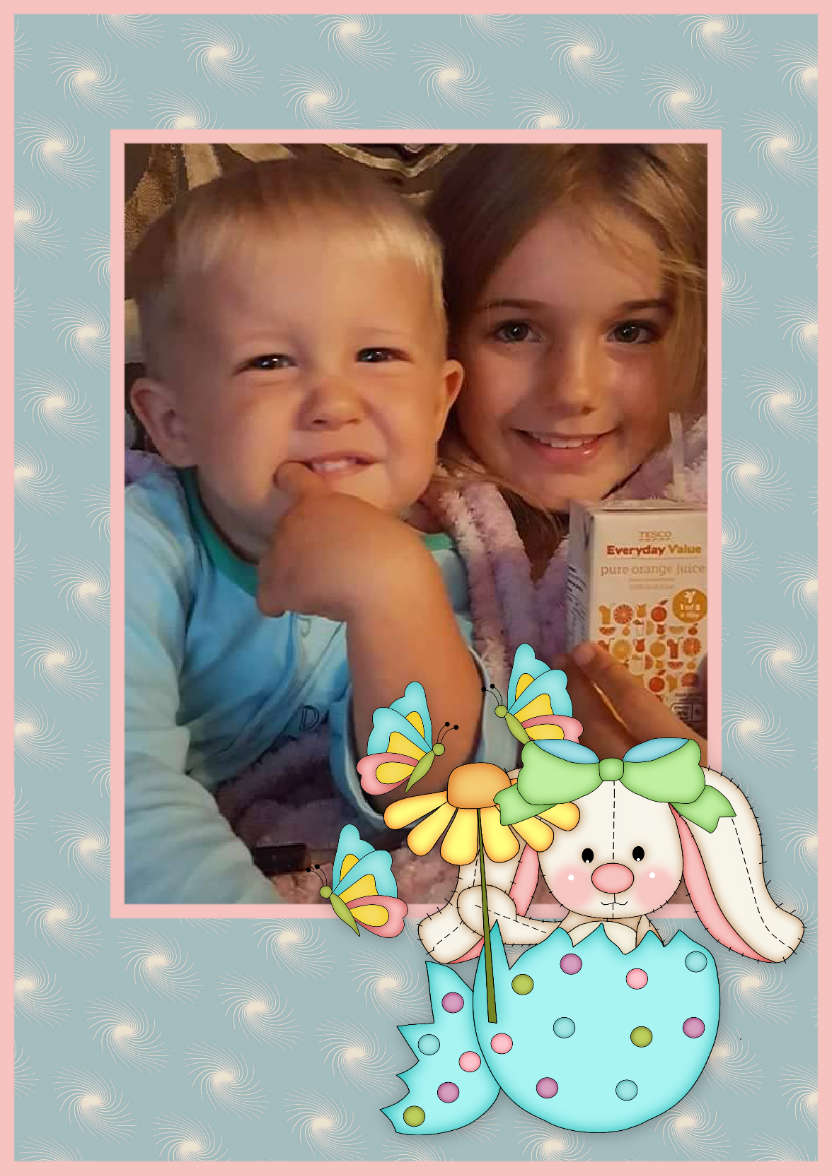 Easter Bunny - card made with Crafty Bob's Card Creator