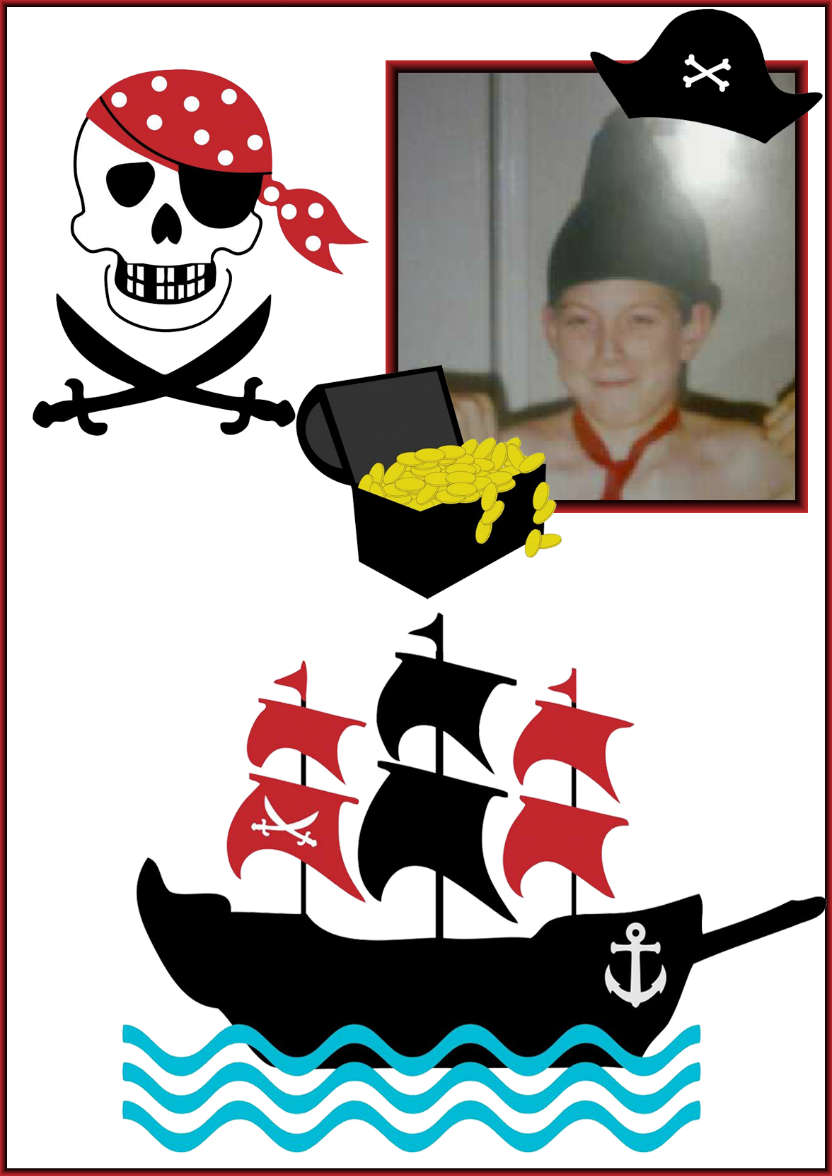Pirate Aperture Card - card made with Crafty Bob's Card Creator
