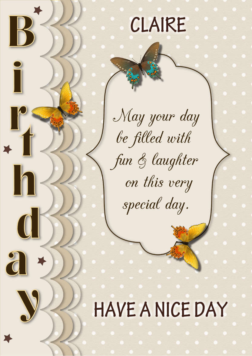 Chocolate Smooth - card made with Crafty Bob's Card Creator
