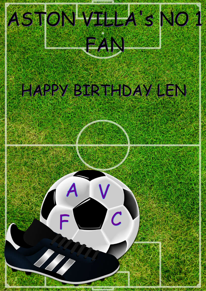 Football Pitch Card - card made with Crafty Bob's Card Creator