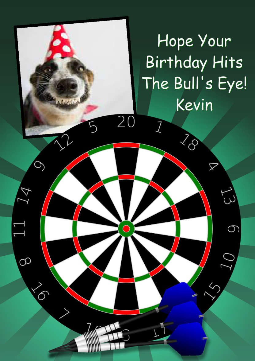 Darts Aperture Card - card made with Crafty Bob's Card Creator