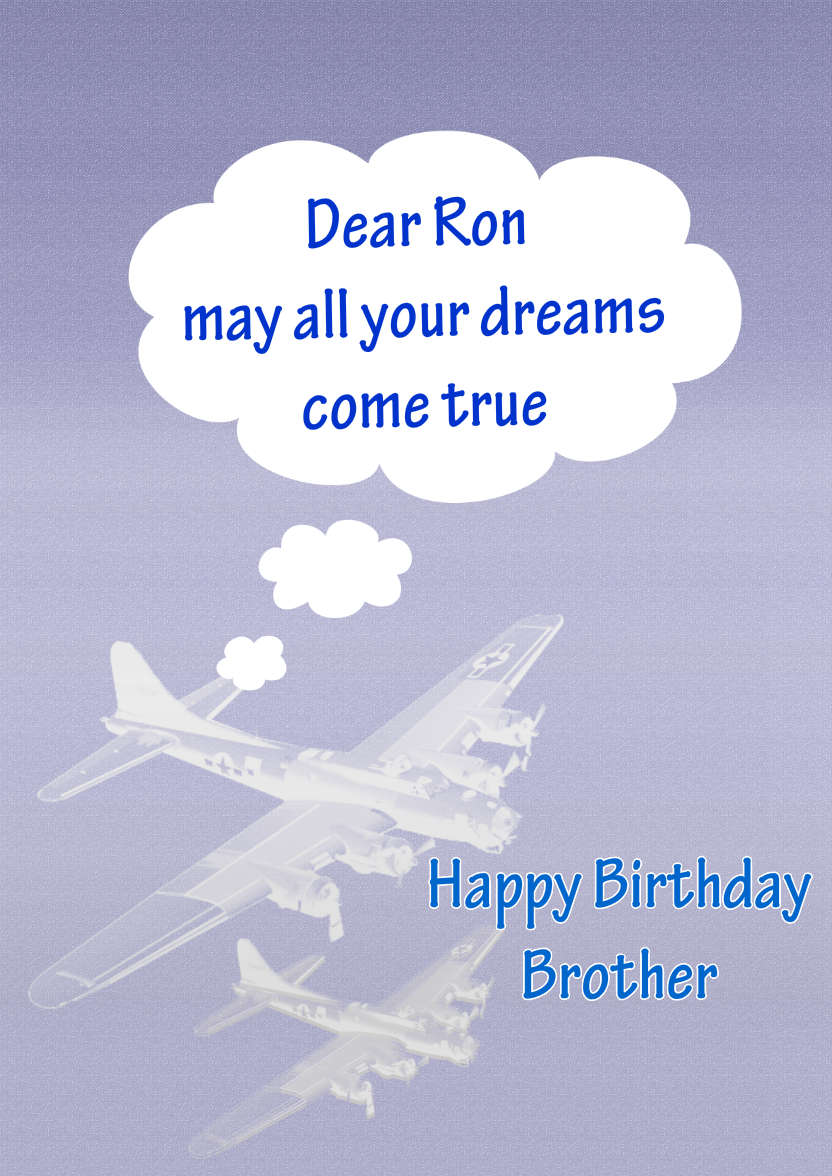 Flying High - card made with Crafty Bob's Card Creator
