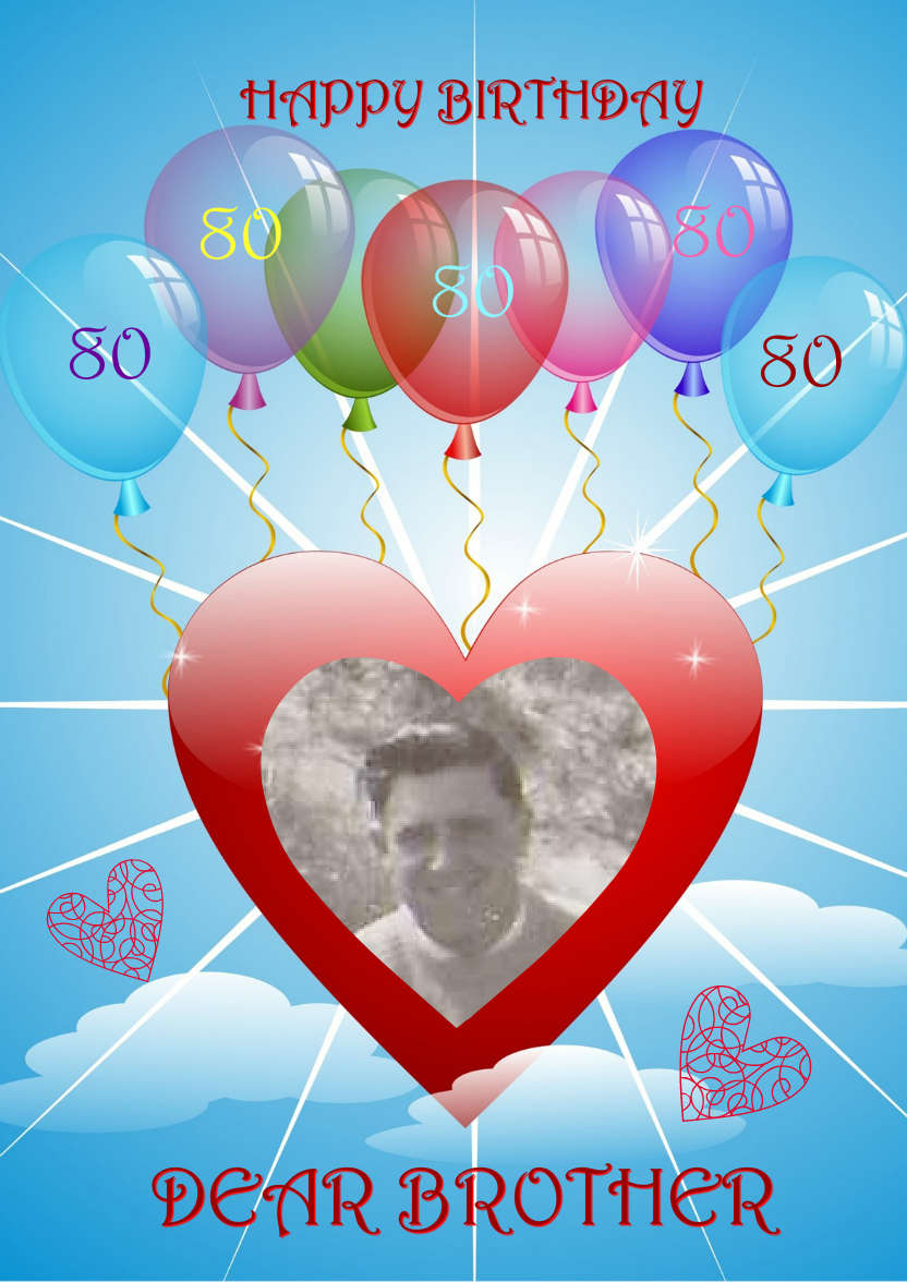 Anniversary Heart and Balloons - card made with Crafty Bob's Card Creator