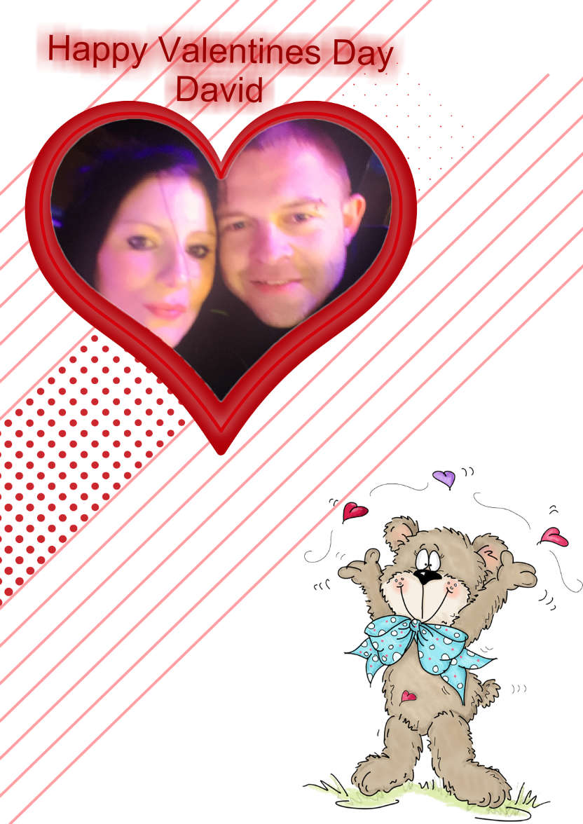 Bear Heart Aperture Card Front - card made with Crafty Bob's Card Creator