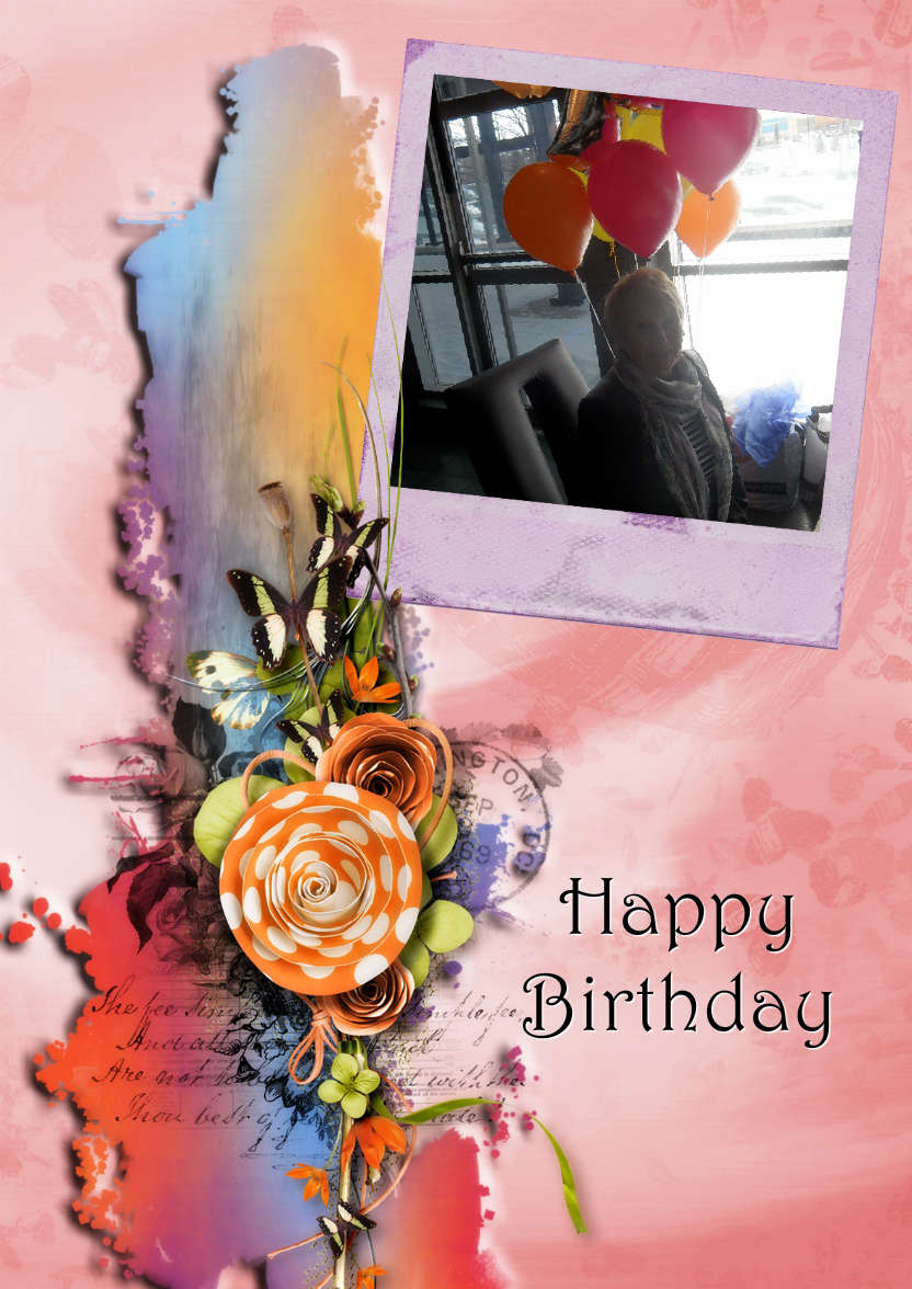 Butterfly Cluster - card made with Crafty Bob's Card Creator