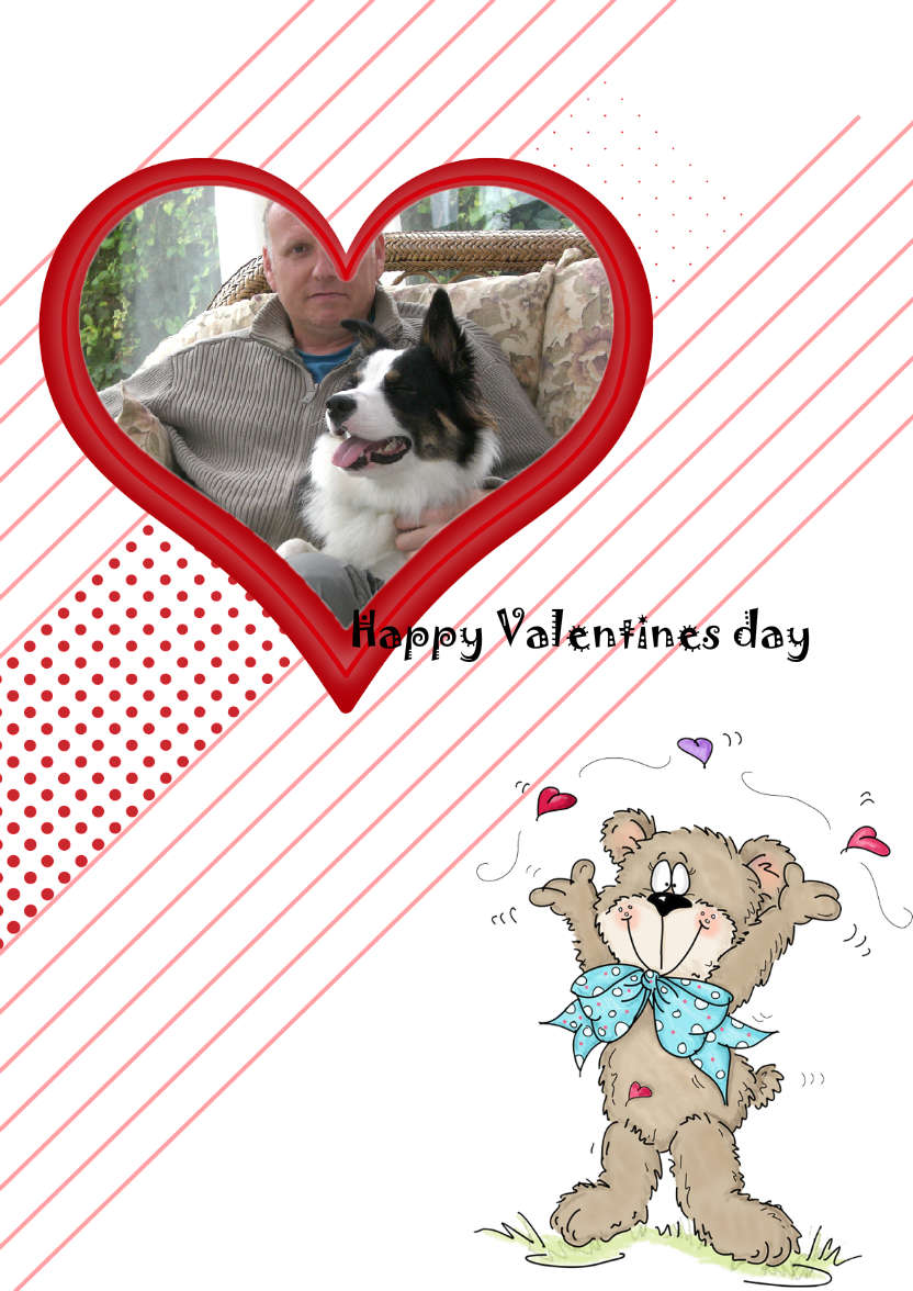 Bear Heart Aperture Card Front - card made with Crafty Bob's Card Creator