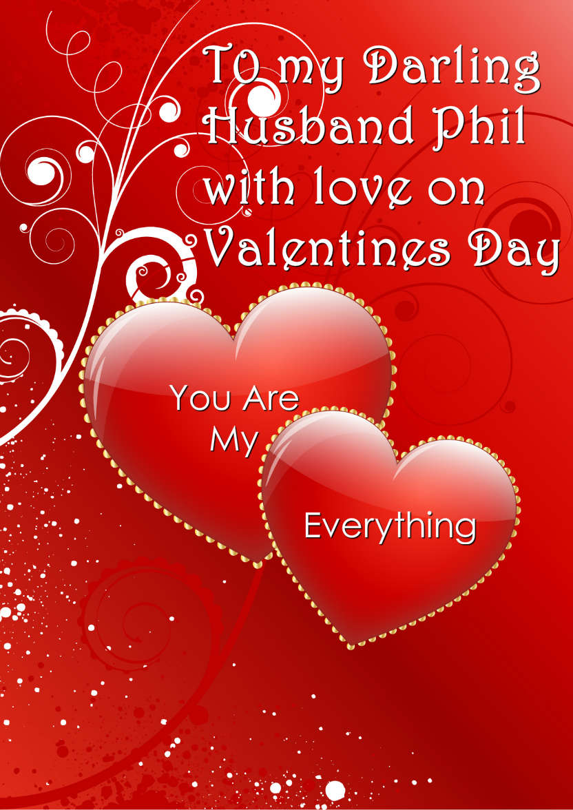 Double Heart Card Front - card made with Crafty Bob's Card Creator