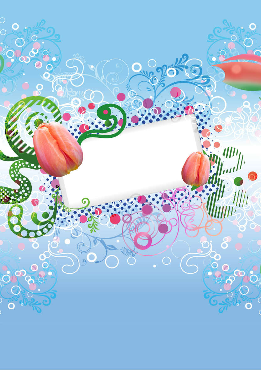Tulip Arrangement - card made with Crafty Bob's Card Creator
