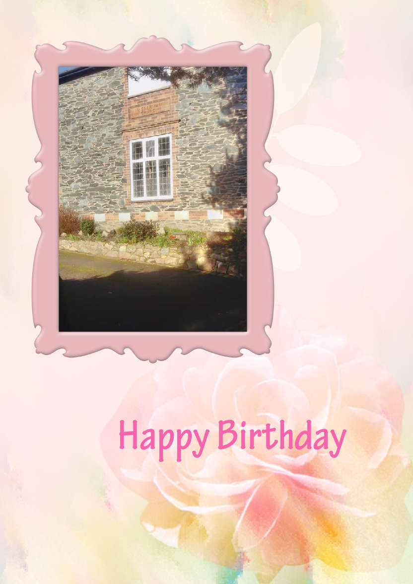 Happy Birthday - Pastel Floral - card made with Crafty Bob's Card Creator