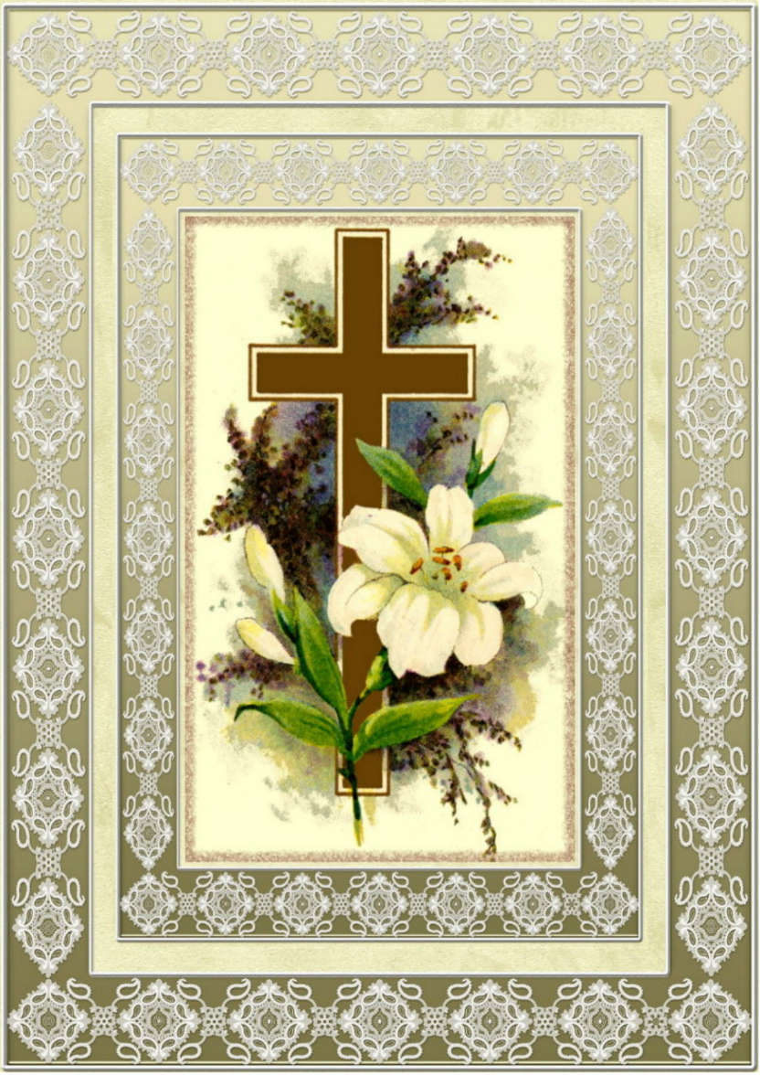 Easter Cross - card made with Crafty Bob's Card Creator