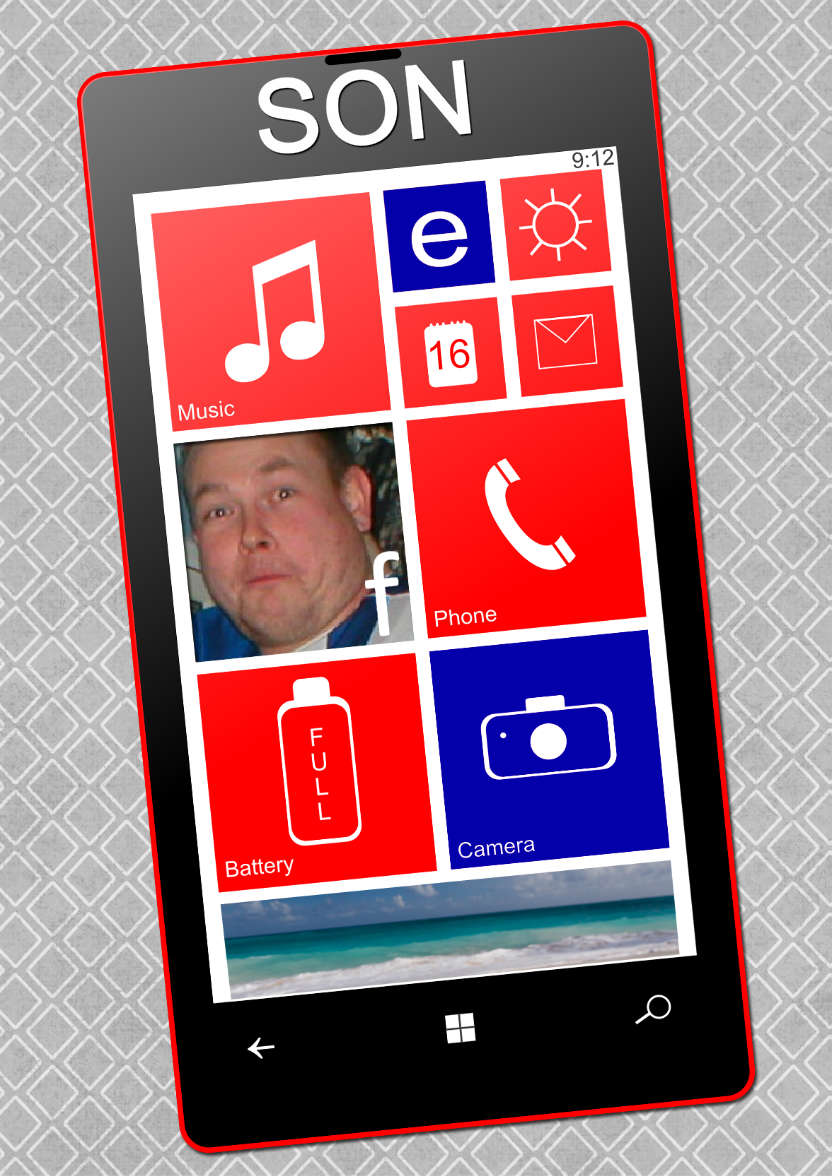 Smart Phone Card Male - card made with Crafty Bob's Card Creator