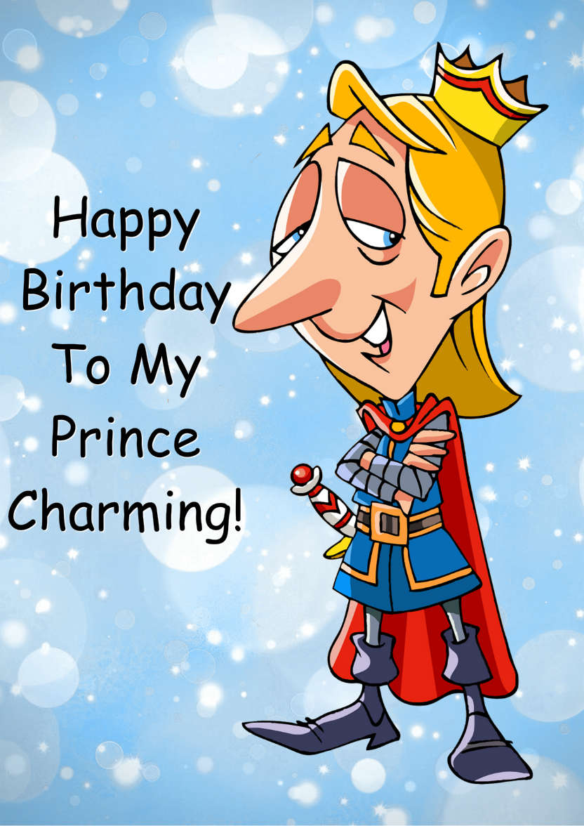 Prince Charming - card made with Crafty Bob's Card Creator