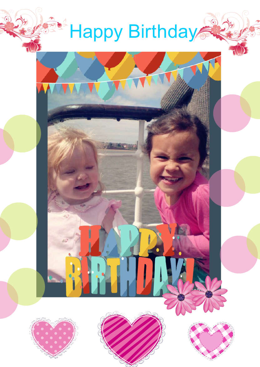 White Plain Background - card made with Crafty Bob's Card Creator
