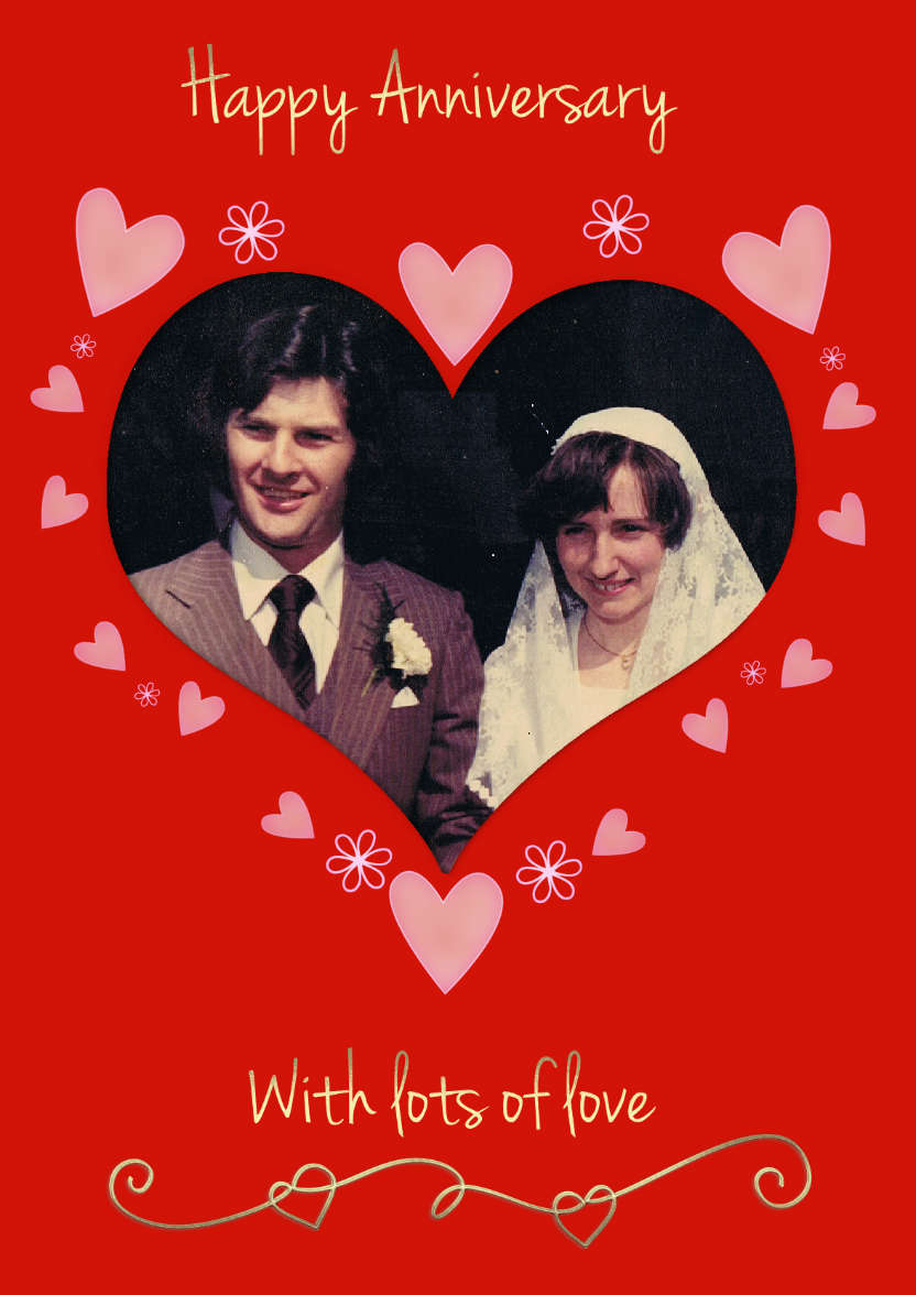 Anniversary Heart - card made with Crafty Bob's Card Creator