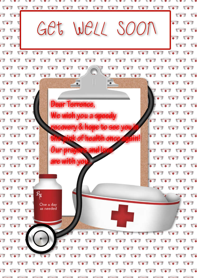 Get Well Soon - card made with Crafty Bob's Card Creator