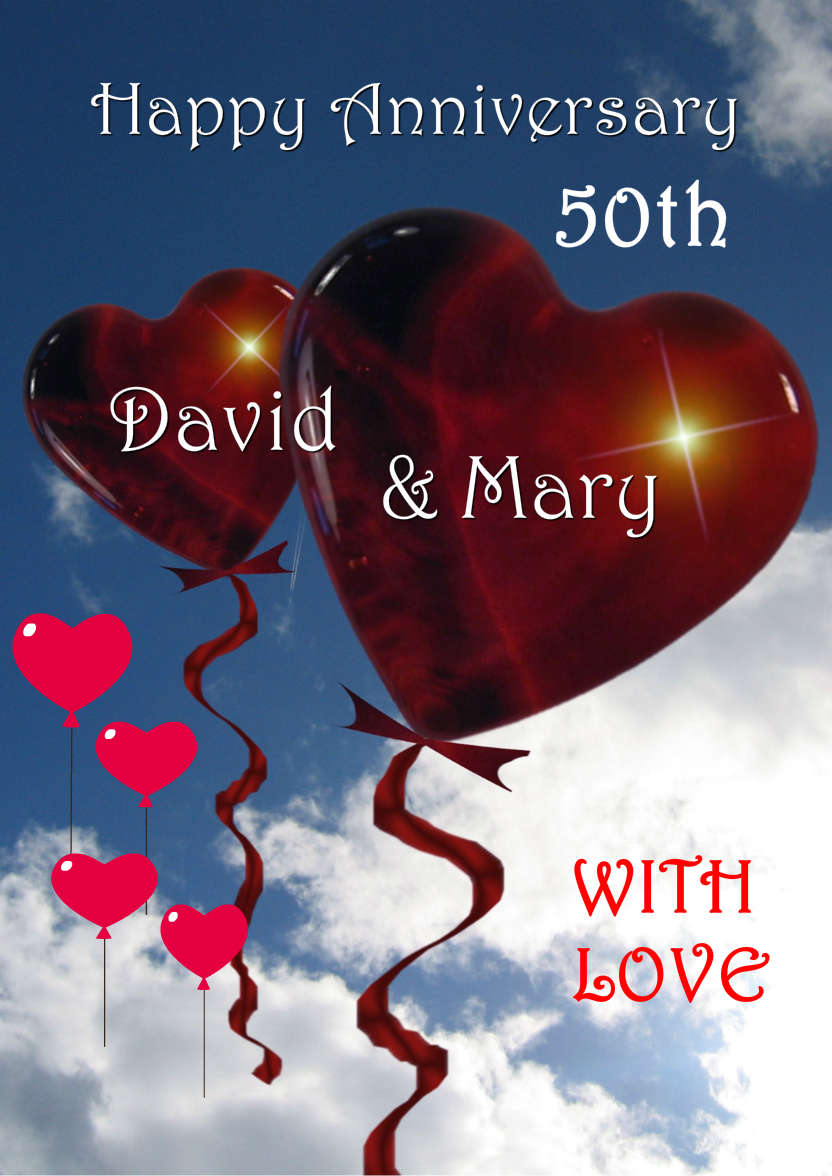 Love Balloons - card made with Crafty Bob's Card Creator