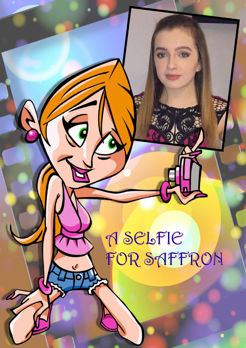 Selfie Queen Card - card made with Crafty Bob's Card Creator