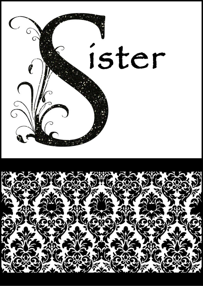 Damask Monogram Letter S Card - card made with Crafty Bob's Card Creator