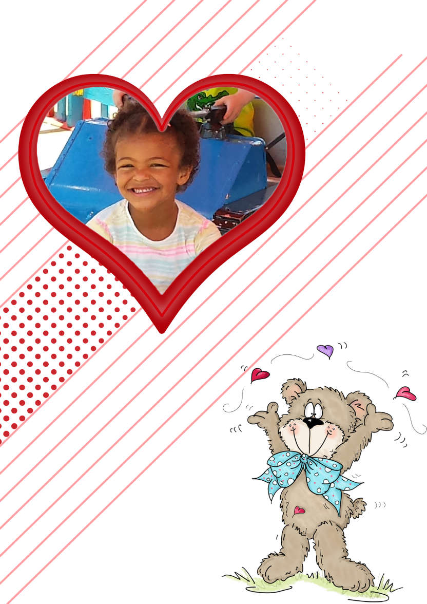 Bear Heart Aperture Card Front - card made with Crafty Bob's Card Creator